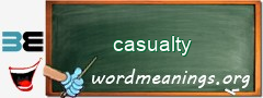 WordMeaning blackboard for casualty